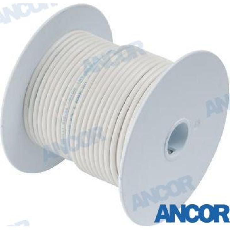 CABLE MARINO 16 AWG (1mm²) Blanco - 30 m