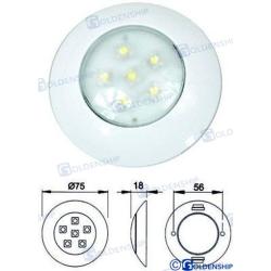 PLAFON INTERIOR LED 6W 12V&24V BLANCO