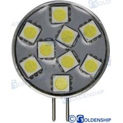 BOMBILLA G4 HORIZONTAL 9LED 1,8W 10/30V