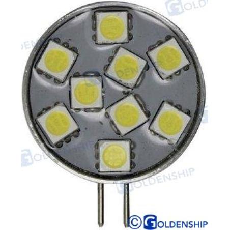 BOMBILLA G4 HORIZONTAL 9LED 1,8W 10/30V