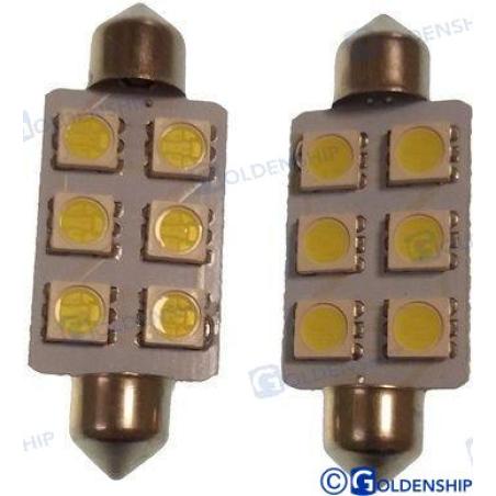 BOMBILLA FESTON 6LED 1,3W 10/30V (2)