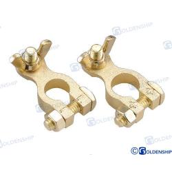 TERMINALES BATERIA - BRONCE (Par)