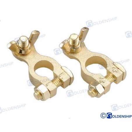 TERMINALES BATERIA - BRONCE (Par)