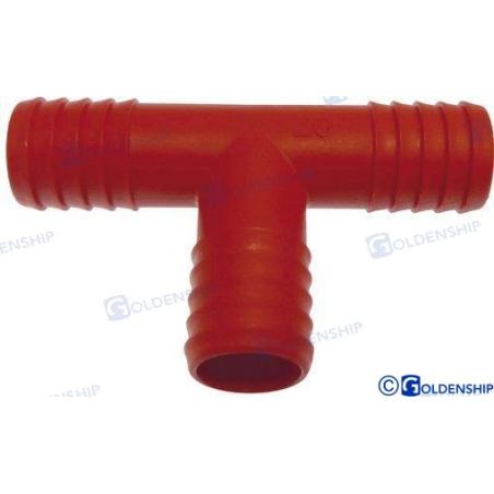 EMPALME ""T"" 20 MM ROJO