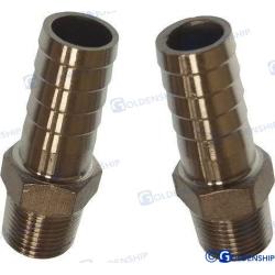 ENTRONQUE 3/8"" 15mm INOX (2)
