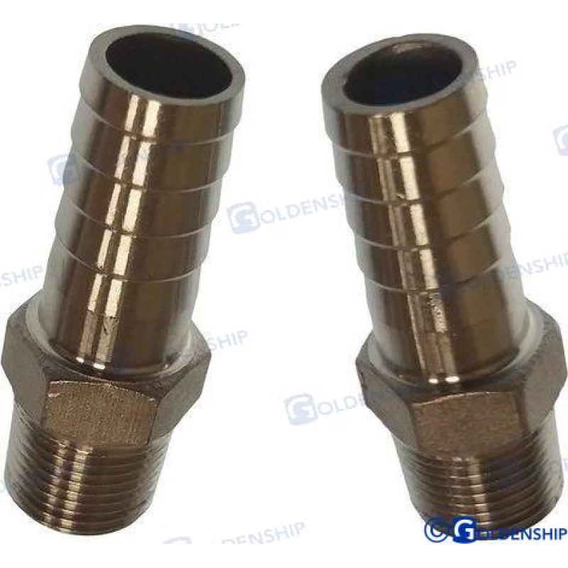 ENTRONQUE 3/8"" 15mm INOX (2)