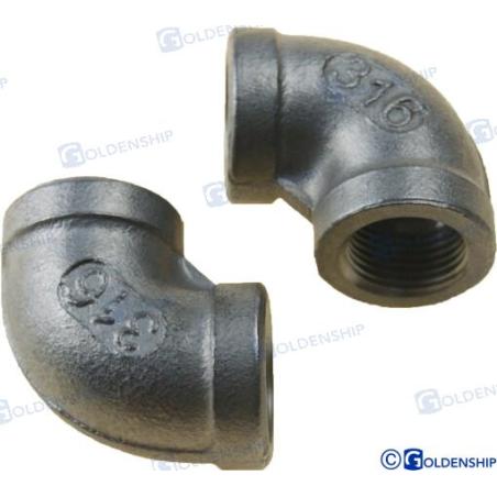 CODO 90º H-H AISI316 3/8"" (2)