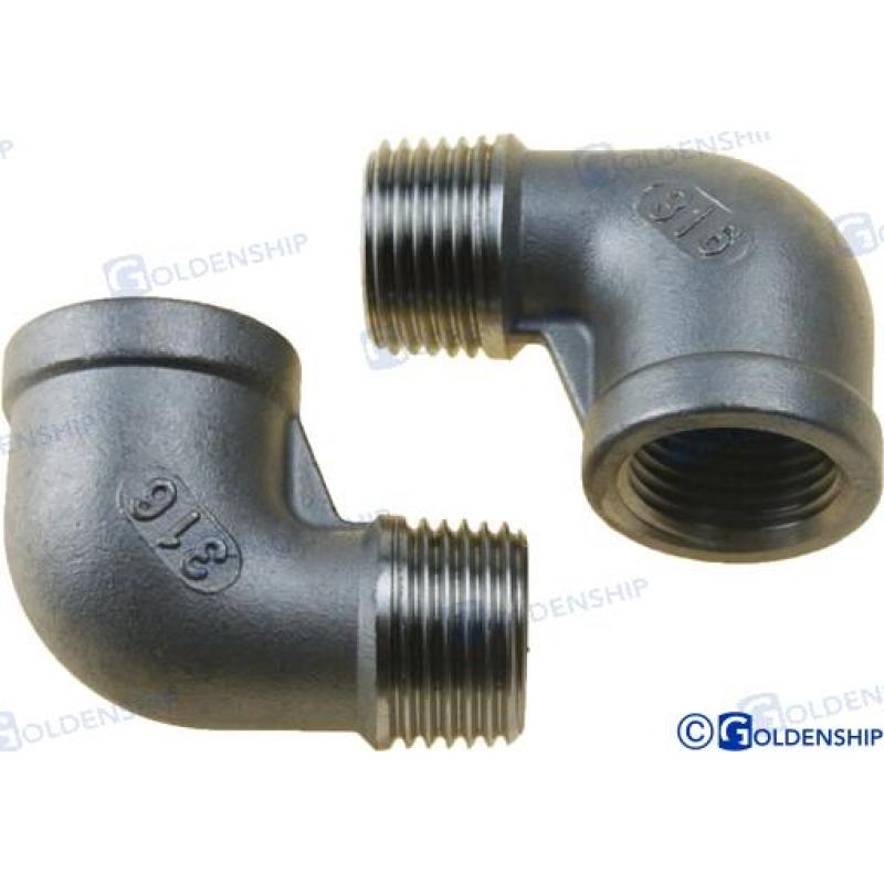 CODO 90º M-H  INOX   1/2 (2)