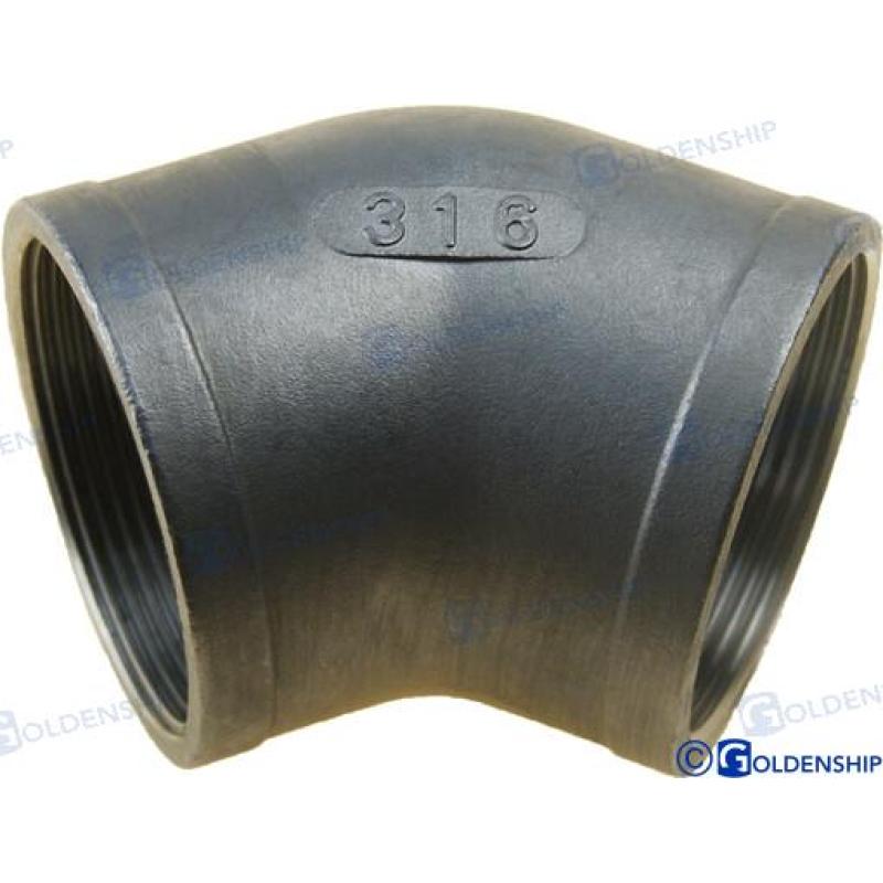 CODO  45º H-H  INOX   2""