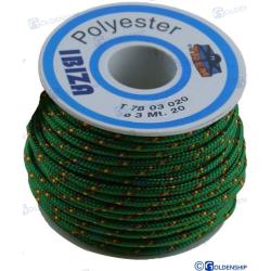 CARRETE ""IBIZA""  3 MM  VERDE