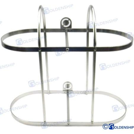 SOPORTE 2 DEFENSAS INOX 2X30 CM