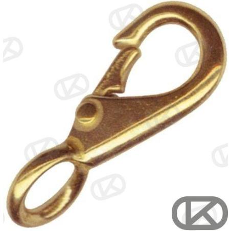 MOSQUETON BRONCE FIJO  73MM.