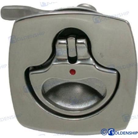 TIRADOR INOX CUADRADO C/LLAVE 63X63