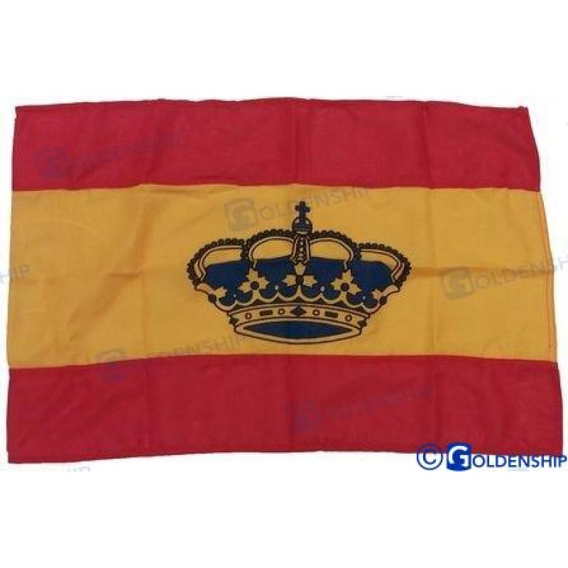 BANDERA ESPAÑOLA  40X60 C/CORONA