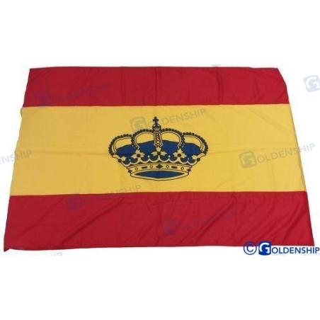 BANDERA ESPAÑOLA  100X150  C/CORONA