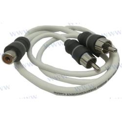 CABLE JLAUDIO ""y"" ADAPTADOR 1 HEMBRA A 2