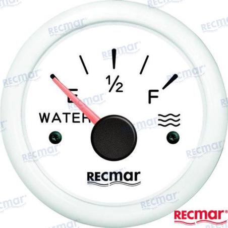 INDICADOR NIVEL AGUA EUROPEO 0-190º Blan