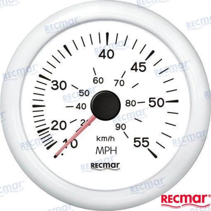 RELOJ CUENTAMILLAS 0/55 MPH BLANCO