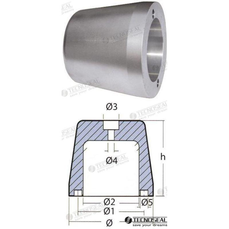 ANODO RIVA SPLENDIDA ZINC 7,05KG.