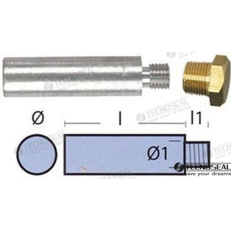 ANODO MOTOR YANMAR COMPLETO L 30MM