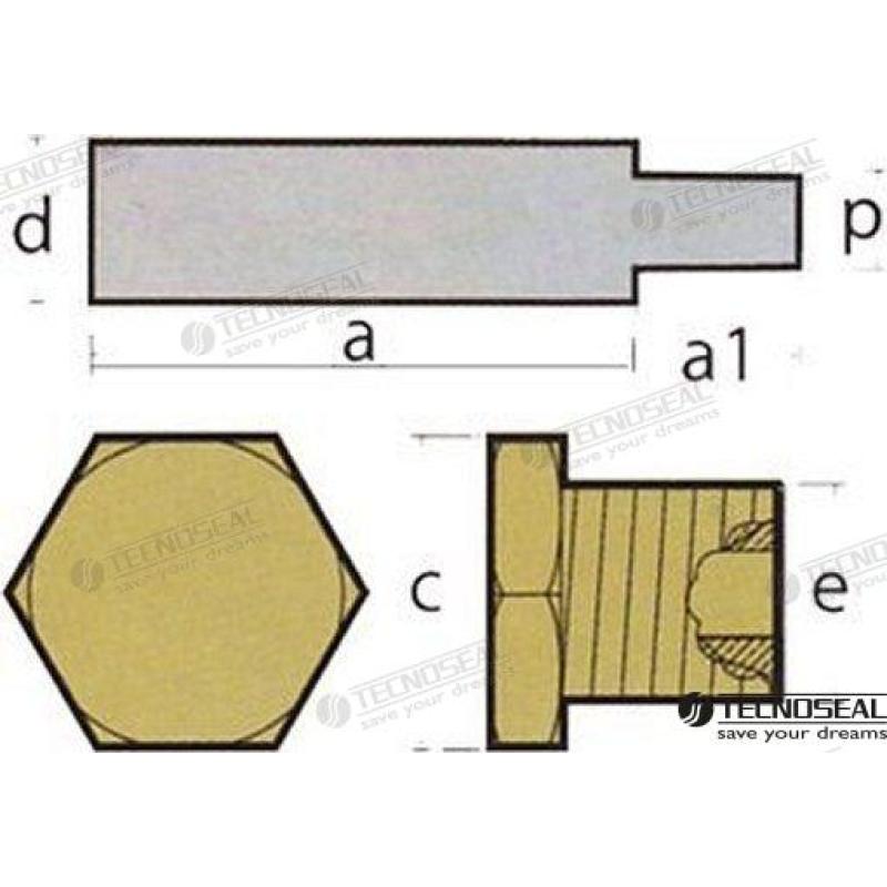 KIT ANODO CATERPILLAR C/TAPON